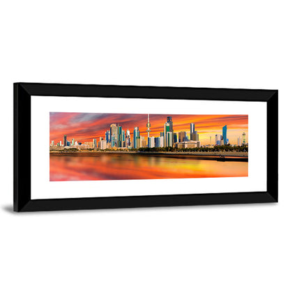Shuwaikh Port at Dusk Wall Art