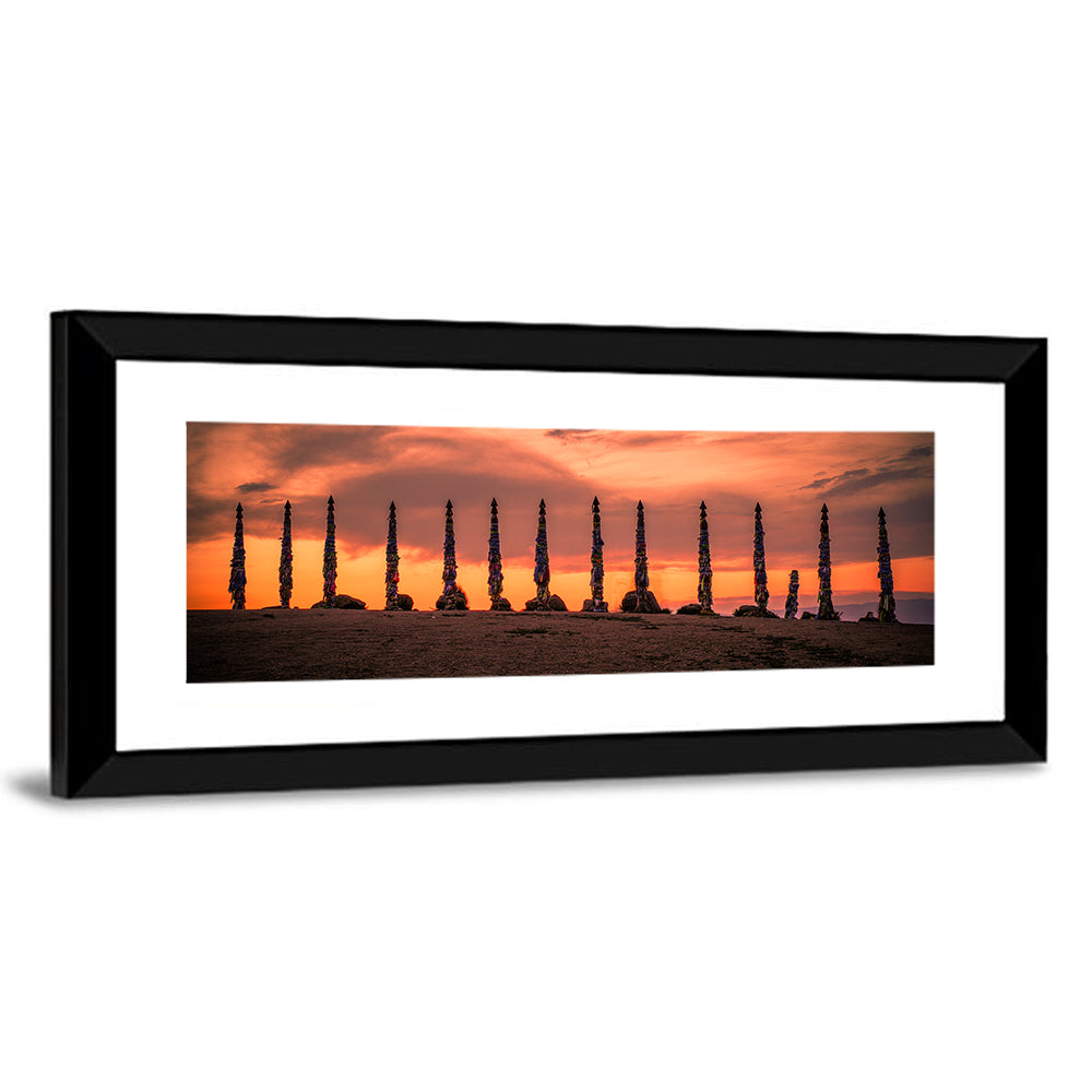 Shaman Pillars at Dusk Wall Art