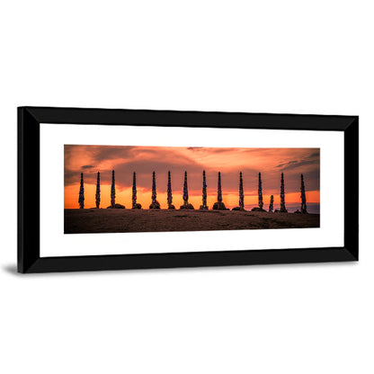 Shaman Pillars at Dusk Wall Art