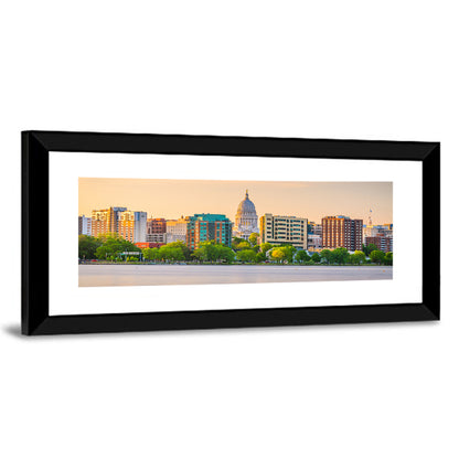 Madison Skyline at Lake Monona Wall Art