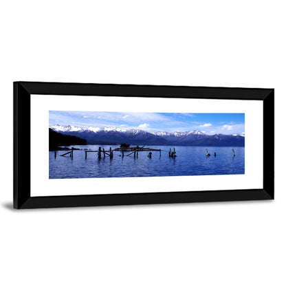 Nahuel Huapi Lake with Wooden Pilings Wall Art