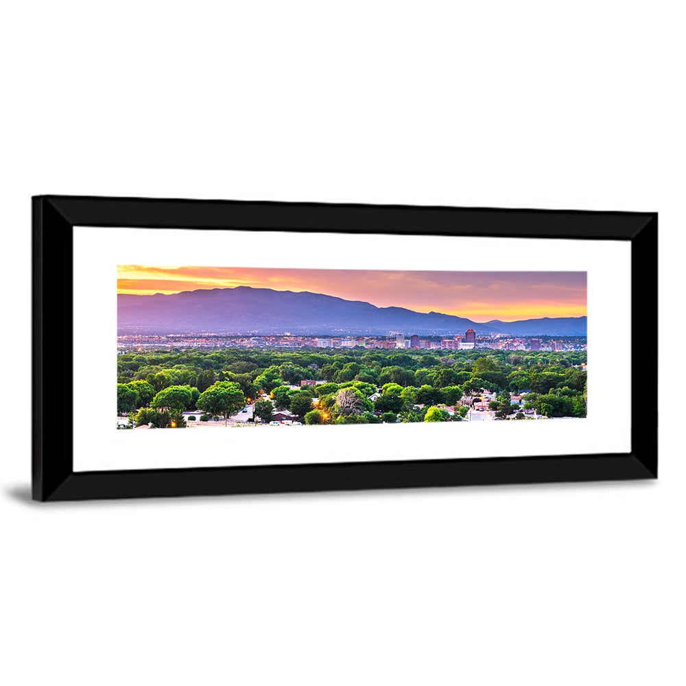 Albuquerque Skyline at Dusk Wall Art