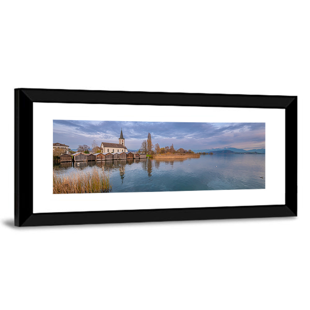Busskirch Church on Lake Obersee Wall Art