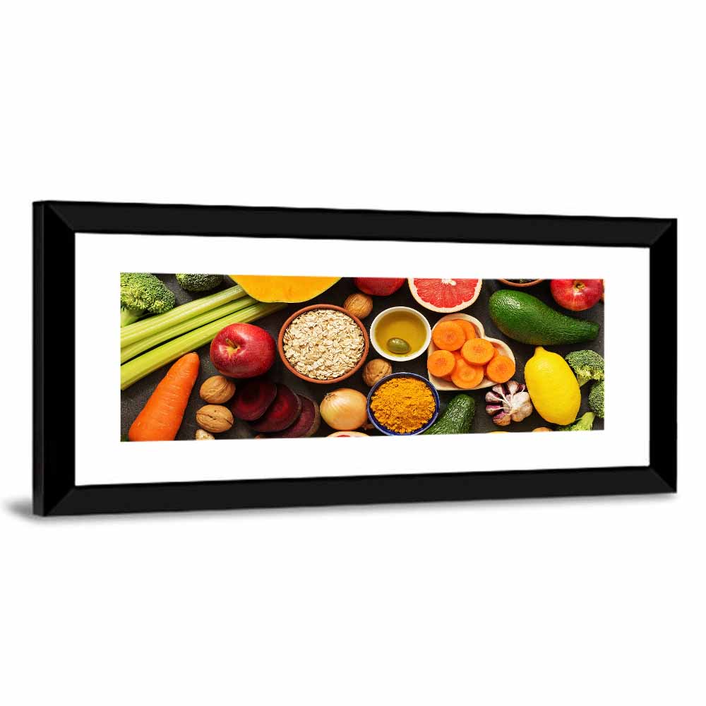 Detox Diet Ingredients Wall Art