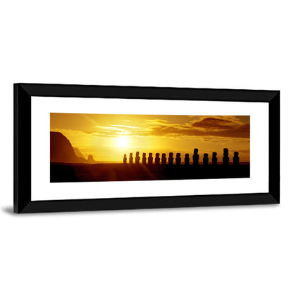 Stone Statues Easter Island Wall Art