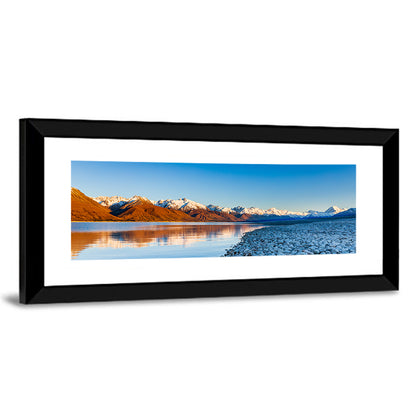 Lake Pukaki Sunset Reflection Wall Art