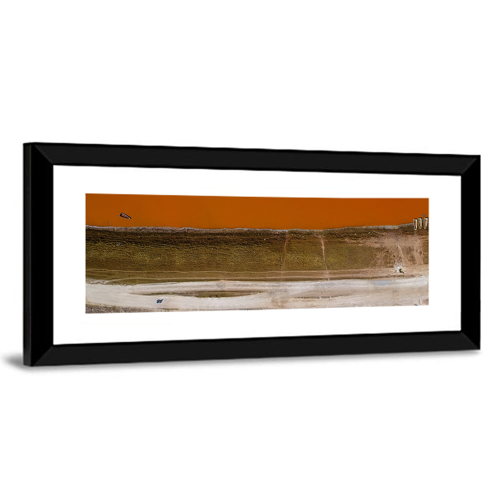 Lake Retba Aerial View Wall Art