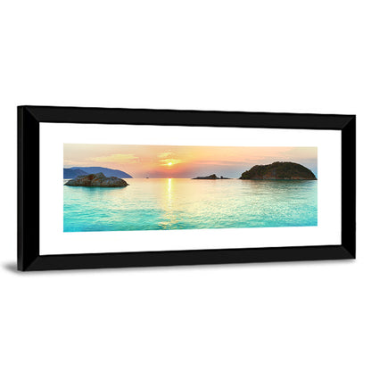 Con Dao Sunrise Over Turquoise Sea Wall Art