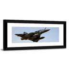 Camouflaged Fighter Jet in Flight Wall Art