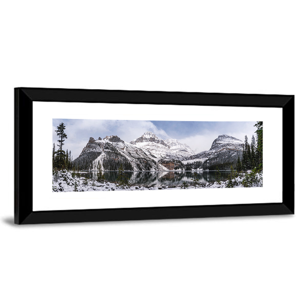 Lake O Hara Winter Reflection Wall Art