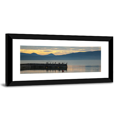 Lake Vrana Pier at Sunset Wall Art
