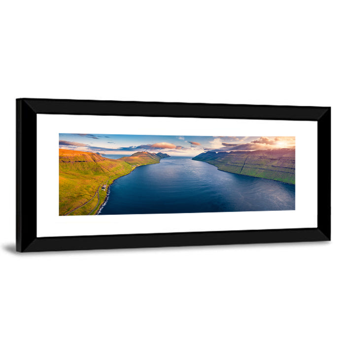 Kalsoy Island Golden Hour Wall Art as a framed print