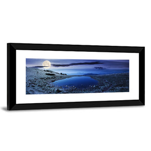 Mountain Lake at Night Wall Art