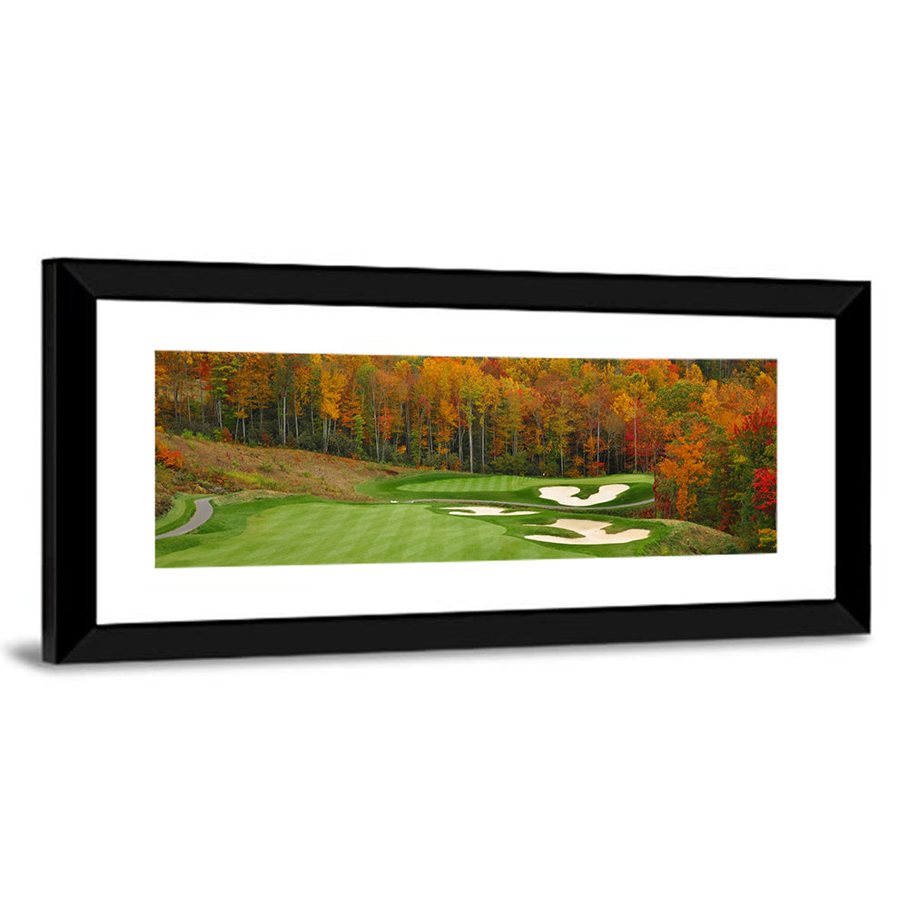 North Carolina Autumn Golf Course Wall Art