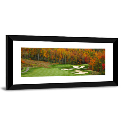 North Carolina Autumn Golf Course Wall Art