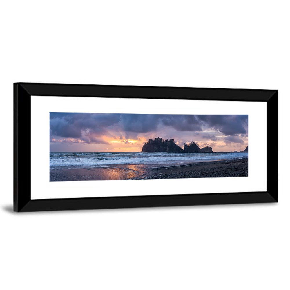 Rialto Beach Sea Stacks at Sunset Wall Art