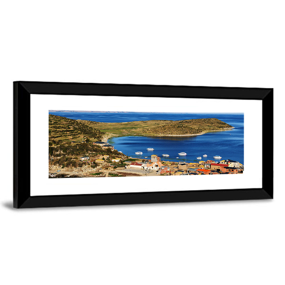 Isla Del Sol Village on Lake Titicaca Wall Art