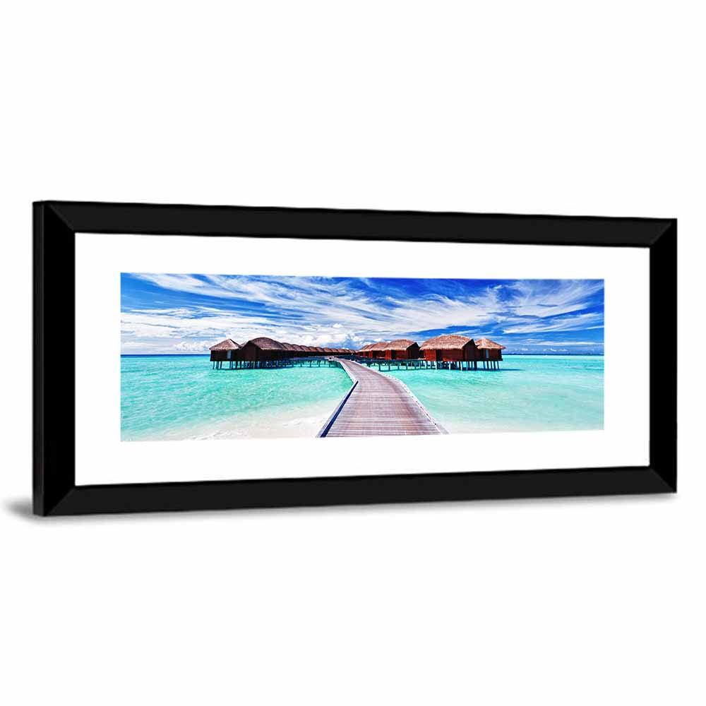 Maldives Overwater Bungalows Wall Art