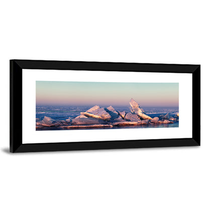 Lake Balkhash Ice Hummocks Wall Art