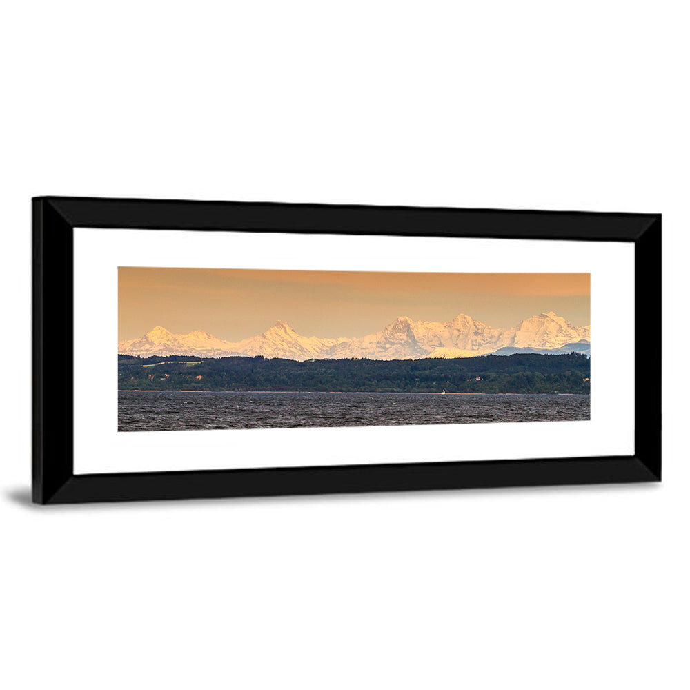Lake Neuchatel Golden Hour Wall Art