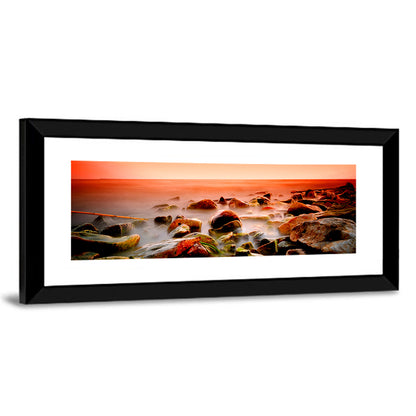 Lake Shore Sunset Wall Art