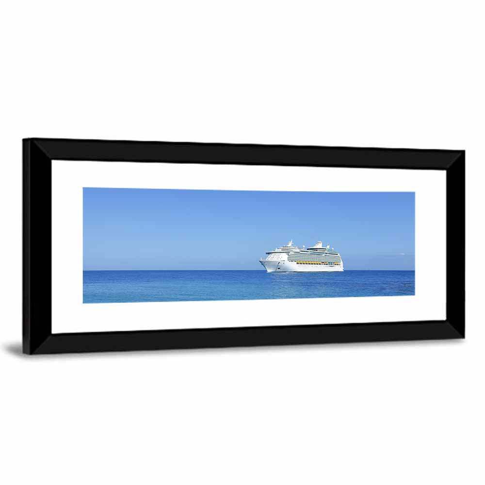 Cruise Ship in Open Sea Wall Art