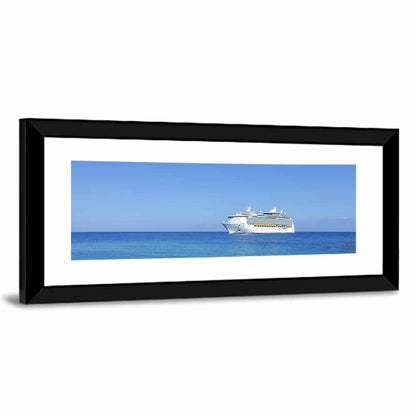 Cruise Ship in Open Sea Wall Art