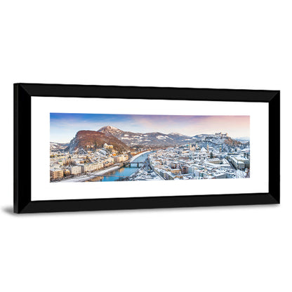 Salzburg Winter Skyline Wall Art