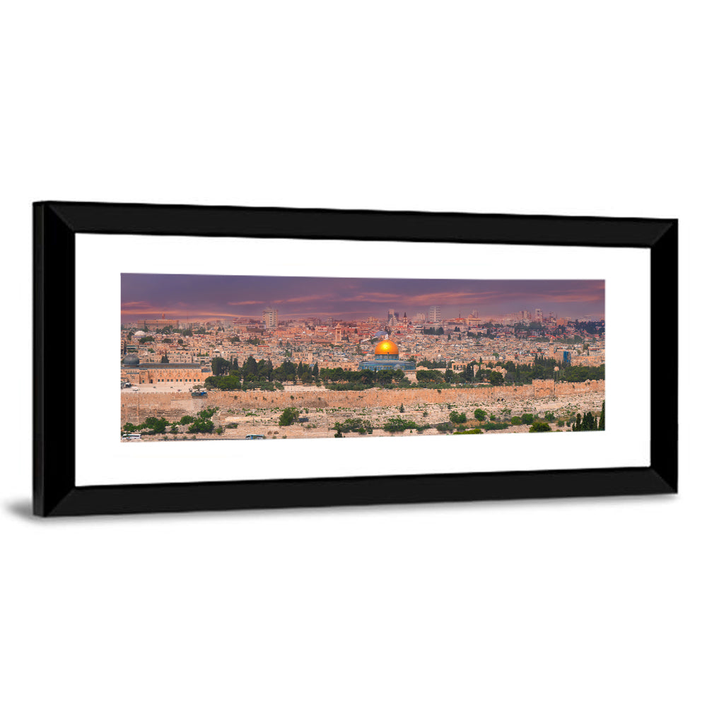 Jerusalem Golden Dome at Dusk Wall Art