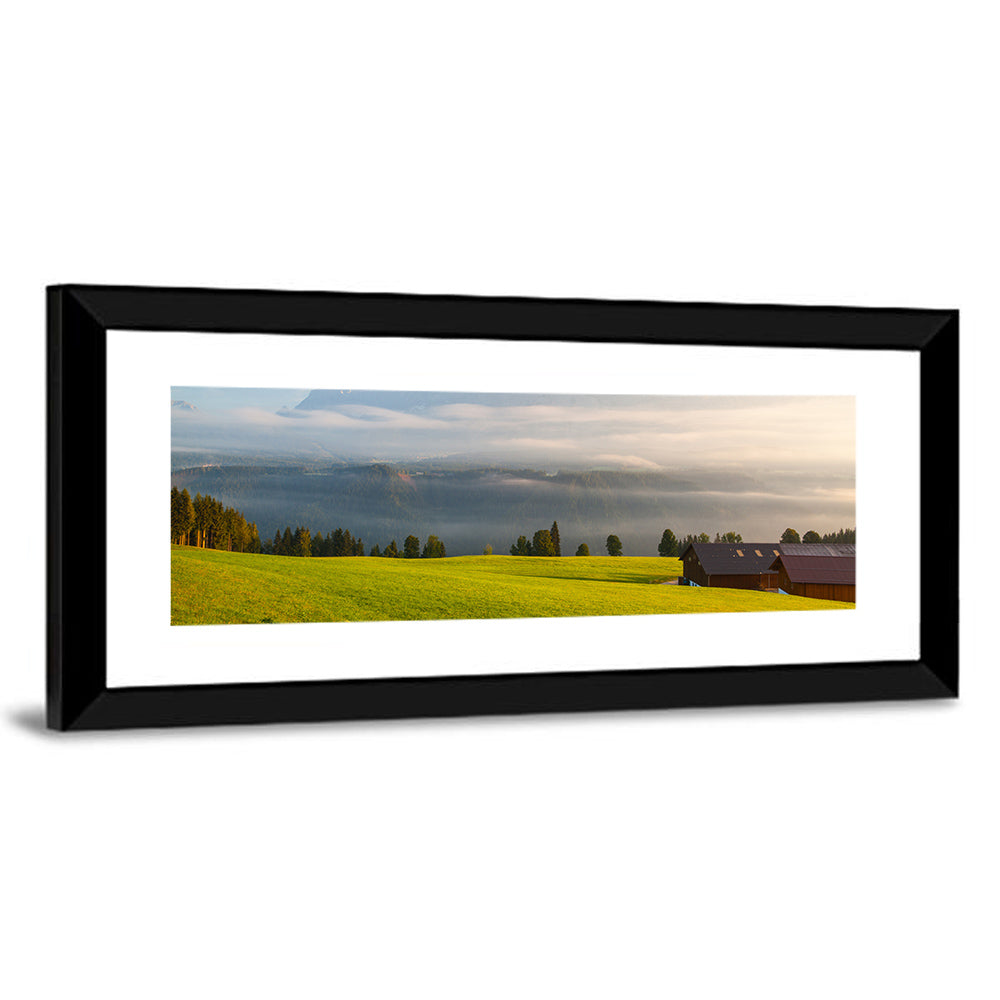 Sunlit Mountain Clouds Wall Art