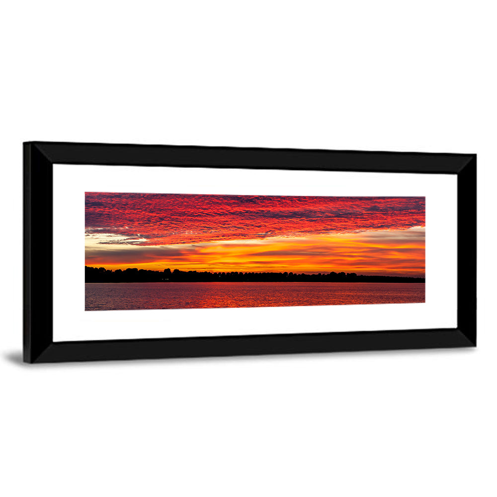 Lake Ijssel Dusk Reflection Wall Art