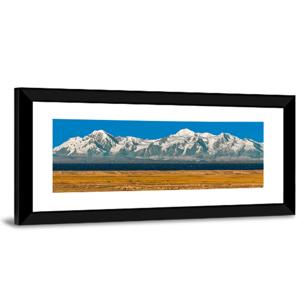 Snow-capped Peaks Over Lake Titicaca Wall Art