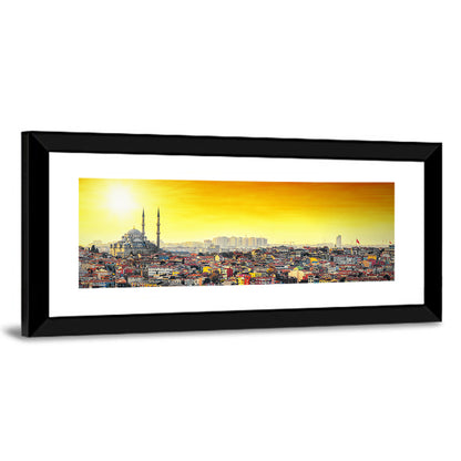 Fatih Mosque at Sunset Wall Art
