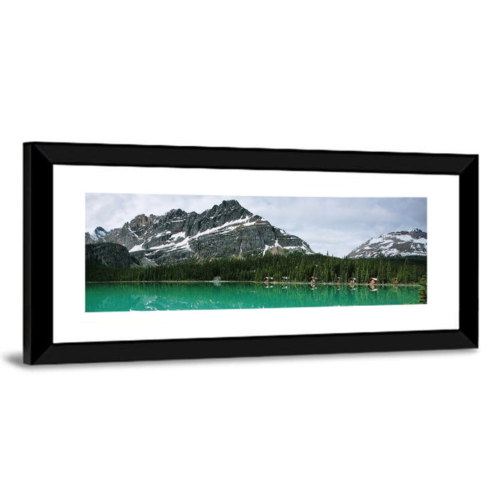 Lake Ohara Turquoise Reflection Wall Art as a framed print