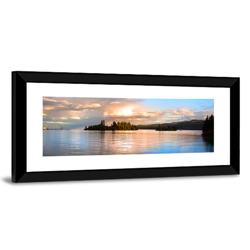 Flathead Lake Golden Hour Wall Art