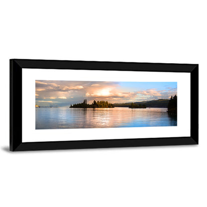 Flathead Lake Golden Hour Wall Art