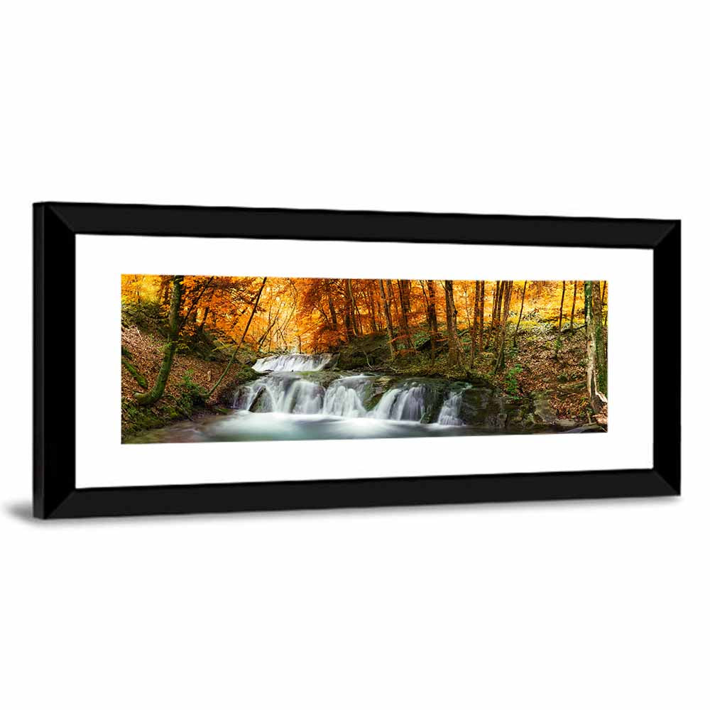 Autumn Forest Stream Wall Art