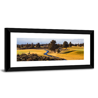 Central Oregon Golf Course with Winding Path Wall Art