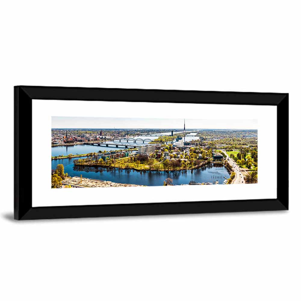 Riga Daugava River View Wall Art