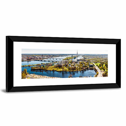 Riga Daugava River View Wall Art