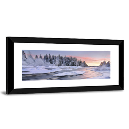 Kiiminkijoki Winter Sunrise Wall Art