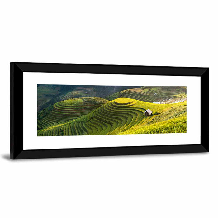 Mu Cang Chai Rice Fields Wall Art as a framed print
