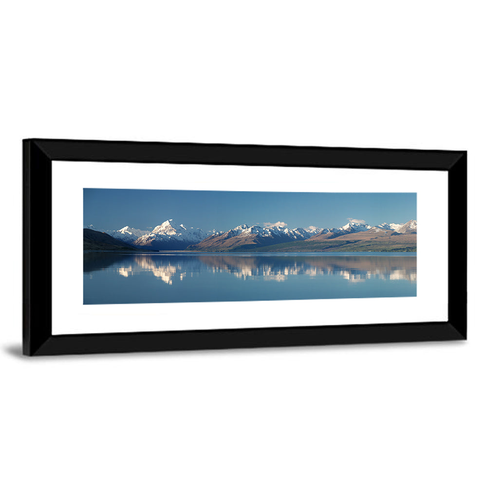 Mount Cook Reflection Over Lake Pukaki Wall Art