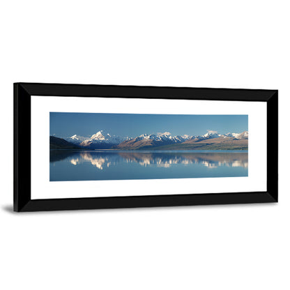 Mount Cook Reflection Over Lake Pukaki Wall Art