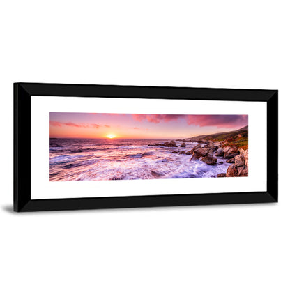 Dusk Over California Cliffs Wall Art