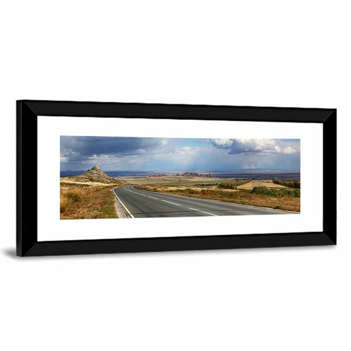 East Kazakhstan Road Wall Art as a framed print