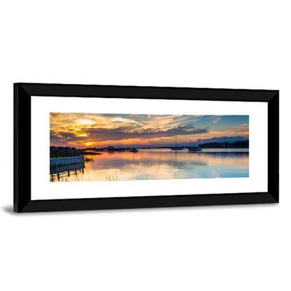 Folly River Sunset Reflection Wall Art