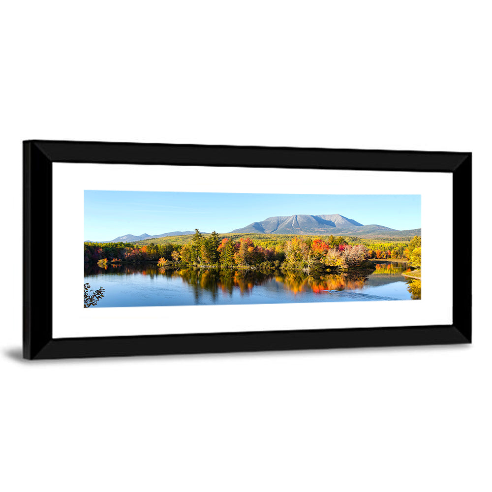 Mount Katahdin Autumn Reflection Wall Art