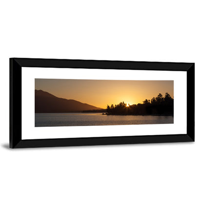 Lake Brunner Golden Sunset Wall Art