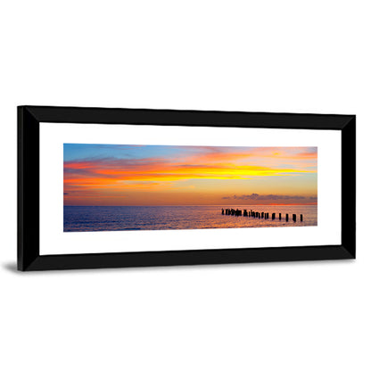 Naples Pier at Sunset Wall Art